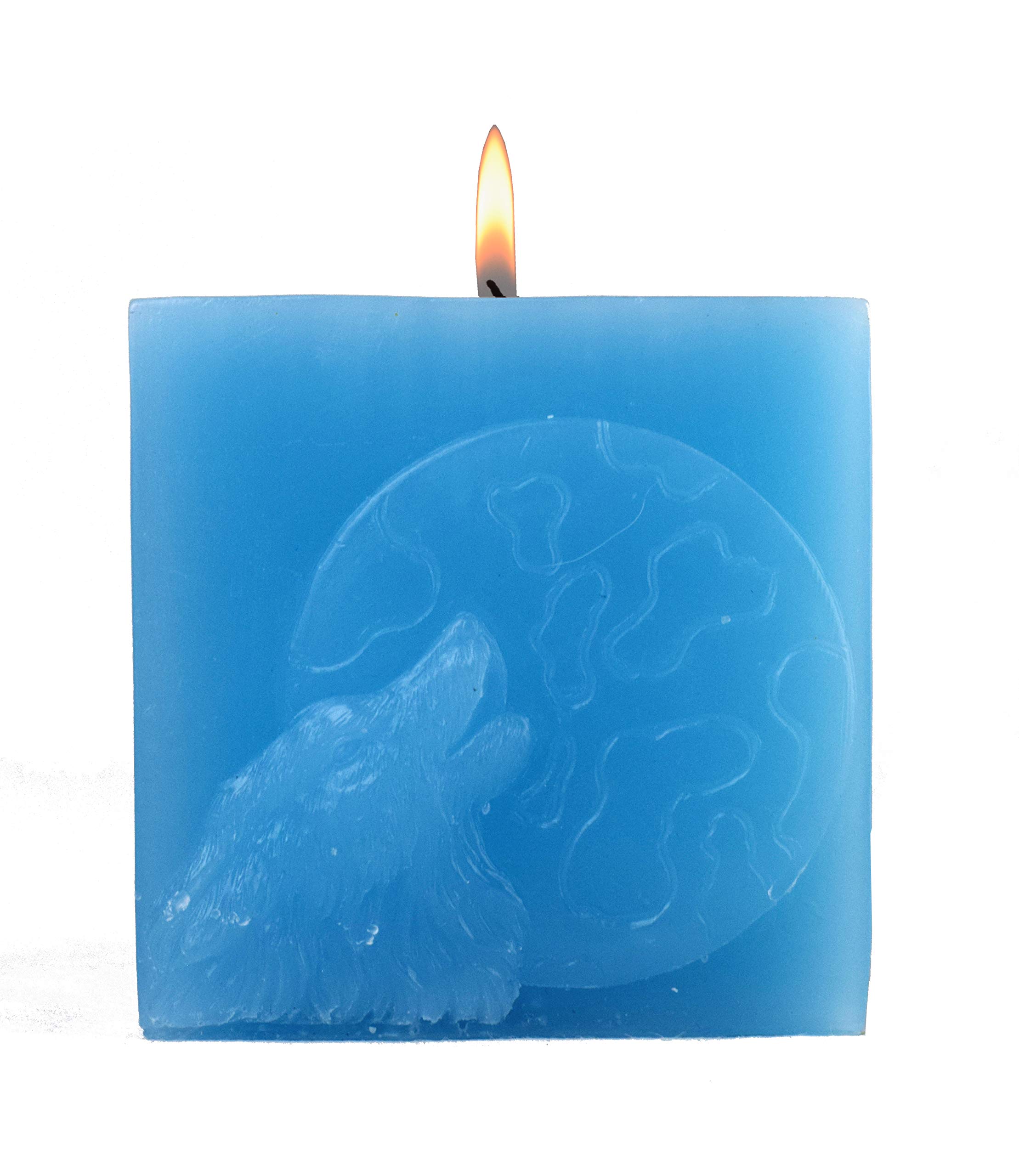 ROOGU Night of the Wolf * Scented Cube Candle Shore Breeze Sea Light Blue Sky Heaven