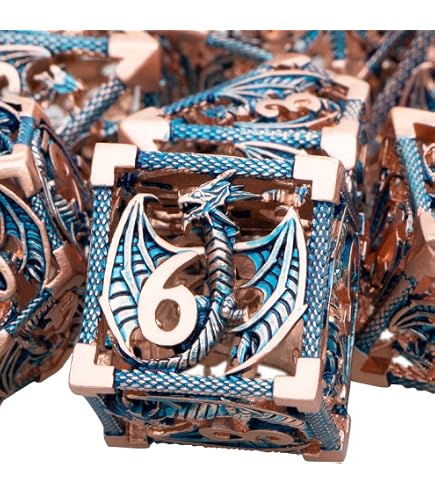 Roulette G21 pour jeu de dés DND, dés D&D en métal D4, D10, D20 avec étui cadeau pour jeu de rôle D&D, jeu de rôle (noir et rouge