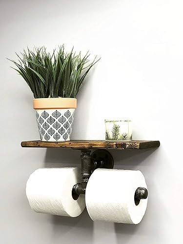 Amazon Com Industrial Bathroom Double Toilet Paper Holder With