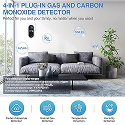 4-in-1 Portable Carbon Monoxide & Combustible Gas