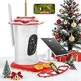 Smart Hummingbird Feeder with 2K HD Camera Auto Capture/Notify &AI Identify Bird Species, Bird Watching Camera with 3 Feeding Ports for Outdoors Hanging, Live View, Instant Notify, Gift for BirdLover