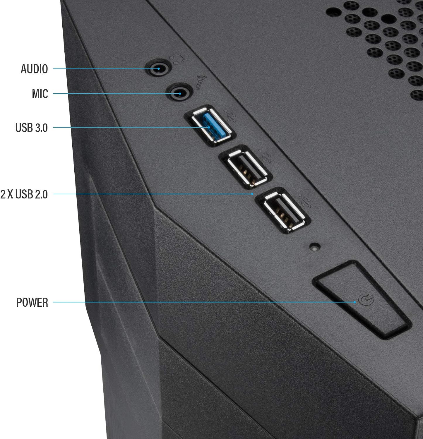 Rosewill TYRFING ATX Mid Tower Gaming PC Computer Case with 2 Pre-Installed