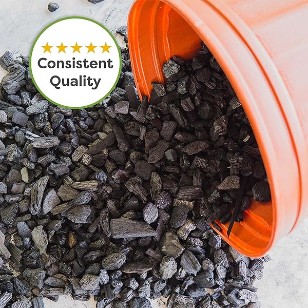 HORTICULTURAL CHARCOAL BY PERFECT PLANTS -4QTS OF PLANT CHARCOAL – NATURALLY CLEANSES, FLUSHES TOXINS AND EXCESS MOISTURE FROM CONTAINERS AND TERRARIUMS