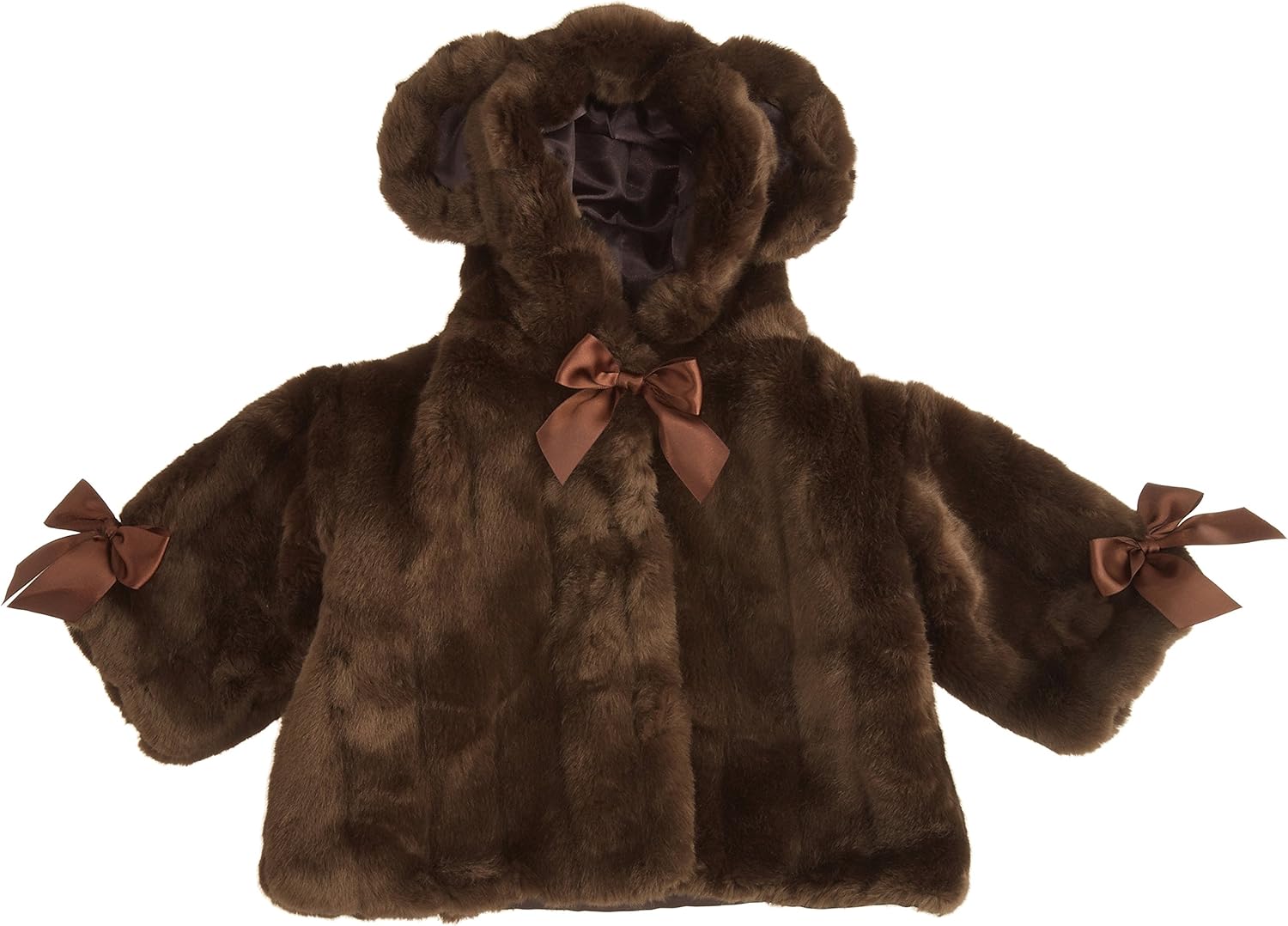 Bearington Baby Mink Couture Teddy Bear Hooded Coat (1224