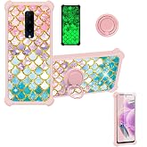 jioeuinly Case for Oneplus 7 Pro Case Compatible with Oneplus 7 Pro Phone Case Cover [Hard PC + Soft Silicone][Gold Glitter+Luminous] JSF-YL