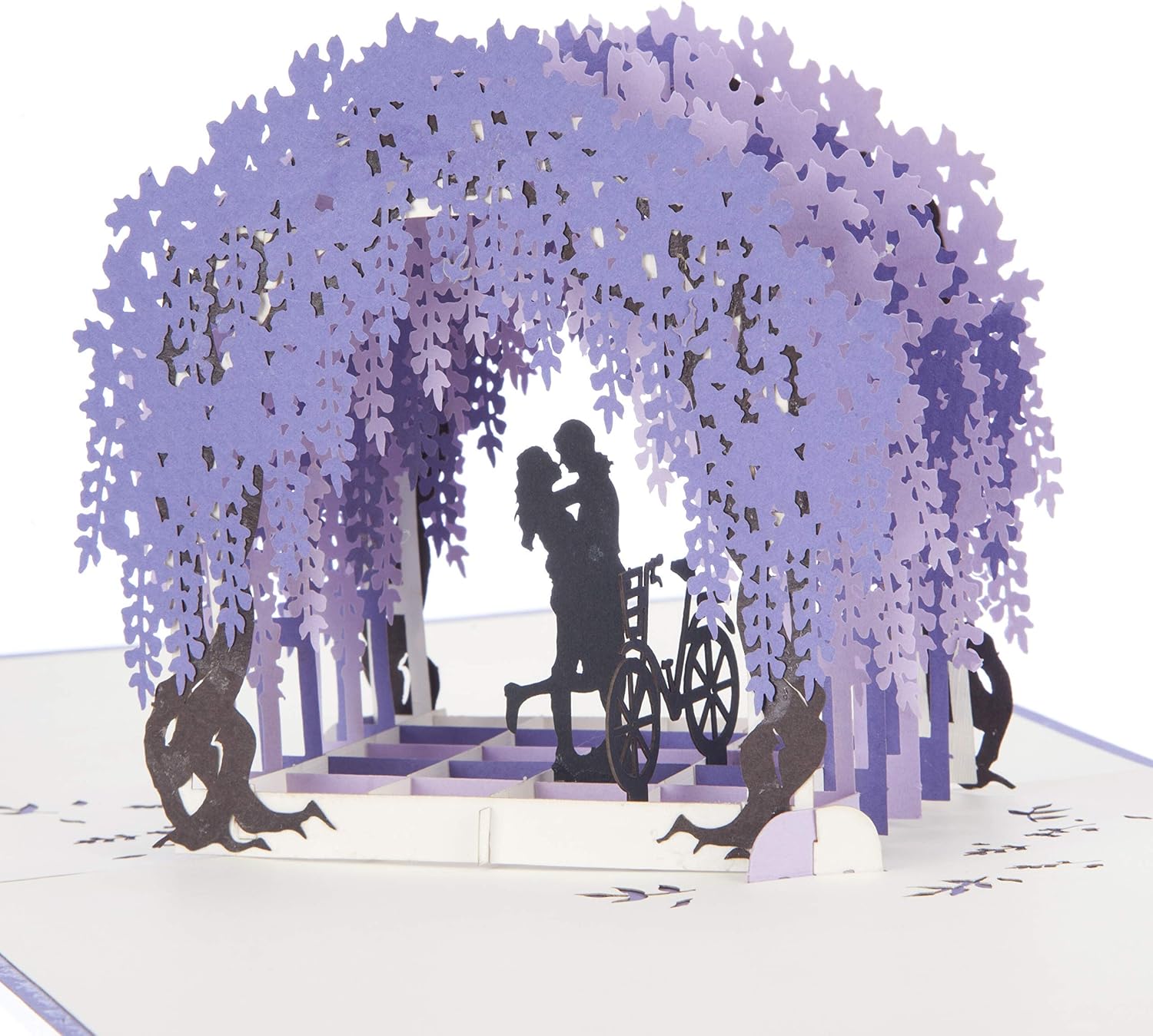 Cardology - Wisteria Pop-Up, Purple/Lavender/Pink, 15cm x 15cm