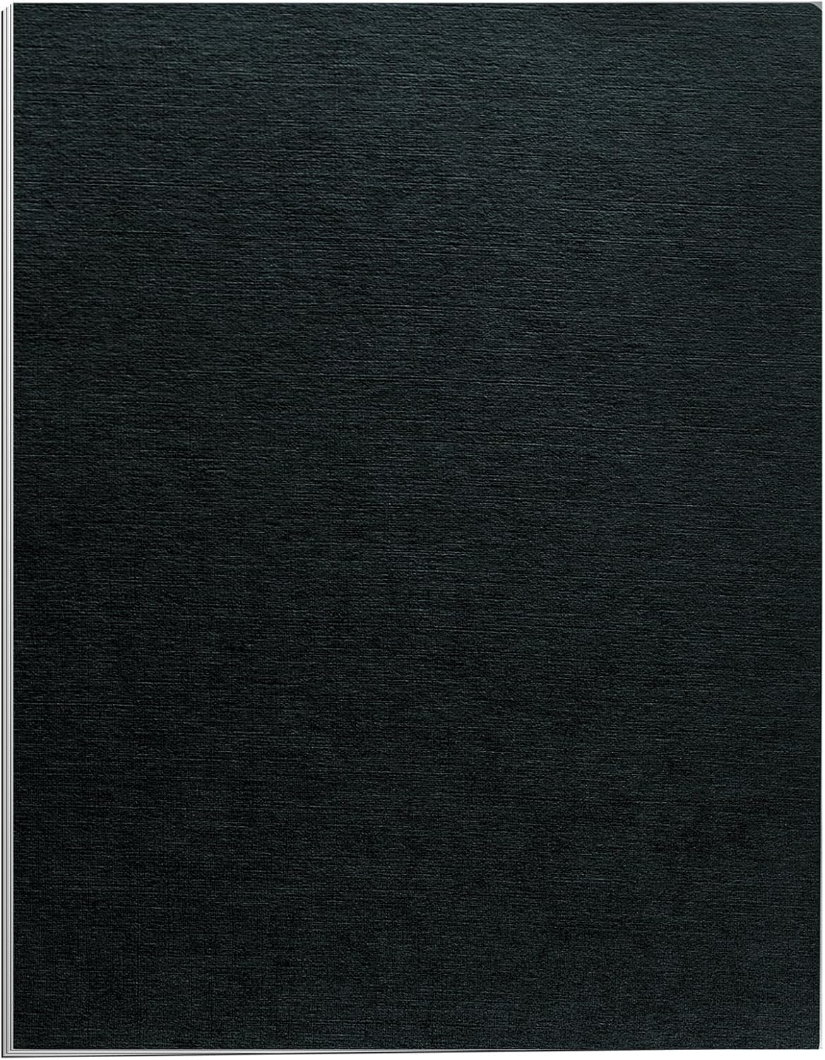 Fellowes Binding Linen Presentation Covers, Letter, Black, 200 Pack (5217001) : Binding Covers : Office Products