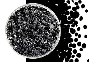 GLACIAL ART GLASS Black Glass Frit Coarse Bullseye COE 90 Fusible - 2 Ounces