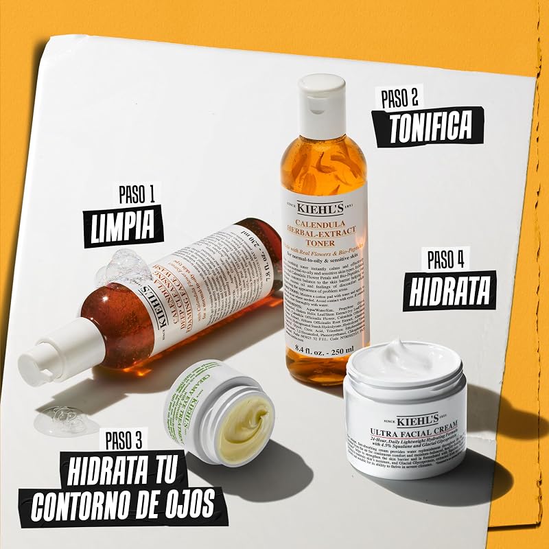 Kiehl's Calendula Deep Cleansing Gel de Limpeza Facial Espumante 75 ml