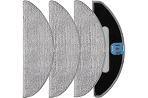 Abeskch 4 Pack Replacement Mops Pads for iRobot Roomba Combo i5, i5+, j5, j5+ Robot Vacuum, Washable & Reusable Microfiber Cleaning Pads
