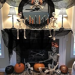 Qtisky Set of 5 Halloween Creepy Gauze Cloth