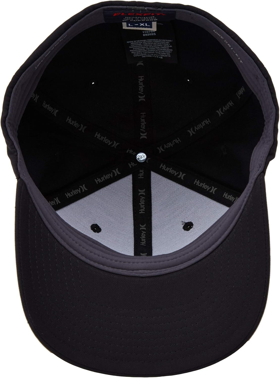 Hurley Men's Dr-fit One & Only Flexfit Baseball Cap: Clothing