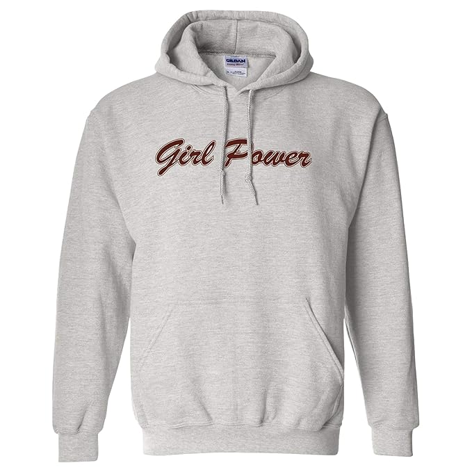 Women's Girl Power Inspirational Sayings Print Novelty Ladies Hoodie