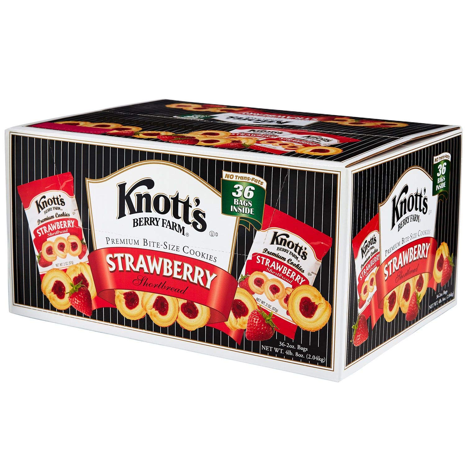 Knott's Berry Farm Raspberry Shortbread, 2Ounce Packages