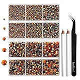 6736pcs Hotfix Rhinestones Flatback, Orange AB