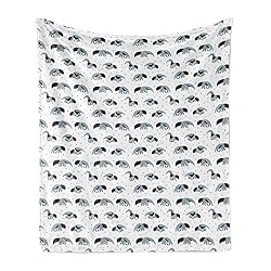 Ambesonne Animal Throw Blanket, Anteaters Star Wild