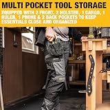 DEWALT Men’s Fairhaven Pro-Stretch Slim Fit Work Trousers Grey W30/L31 view 5