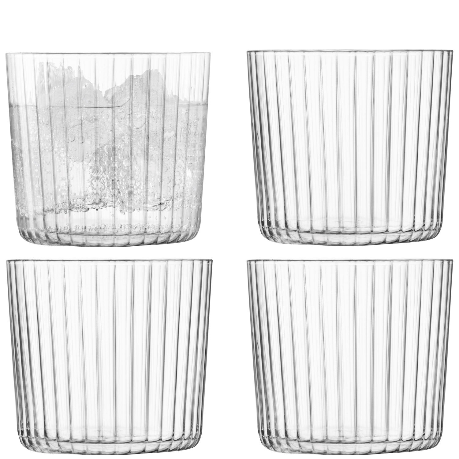 LSA International Gio Line Tumbler 310 ml Clear | Set of 4 | Dishwasher Safe | GI14 โ image 1