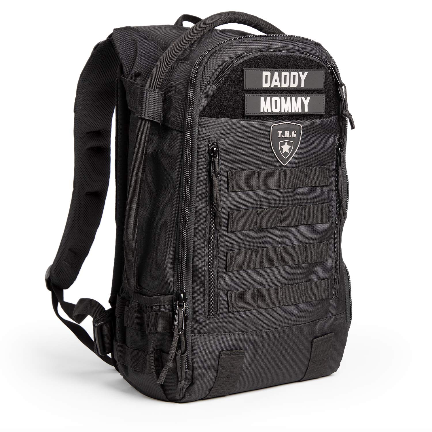 TBG Mens Tactical Diaper Bag Backpack w/Builtin Changing Mat