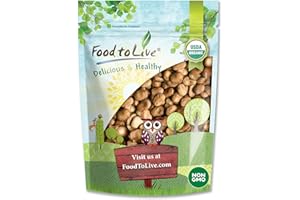 Food to Live Organic Fava Beans, 3 Pounds - Broad Beans, Non-GMO, Kosher, Raw, Sproutable, Dried Vicia Faba, Bulk Seeds, Sirtfood, Product of the USA