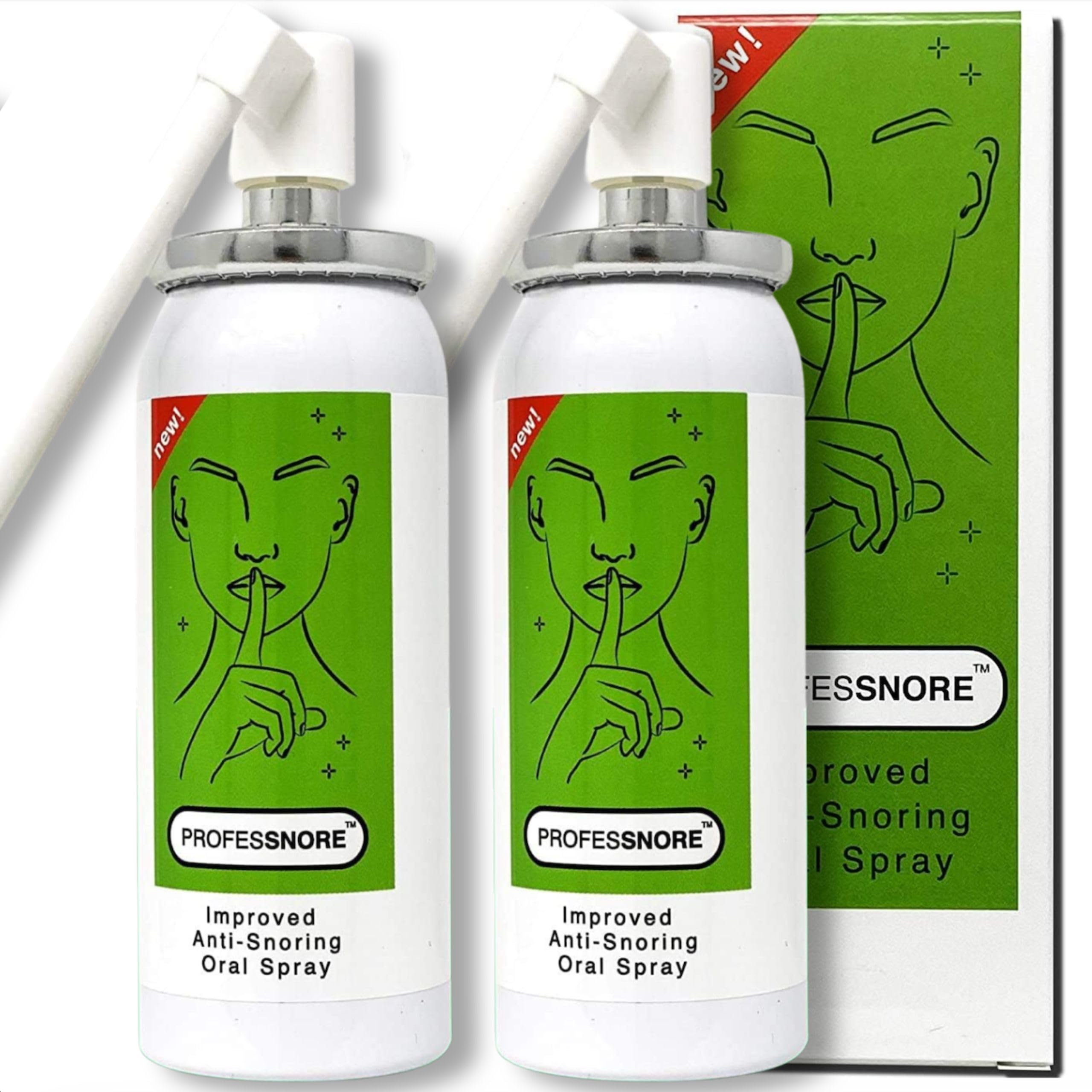 Snore Solutions Anti Snoring Stop Relief Spray ProfesSnore (2 Packs)