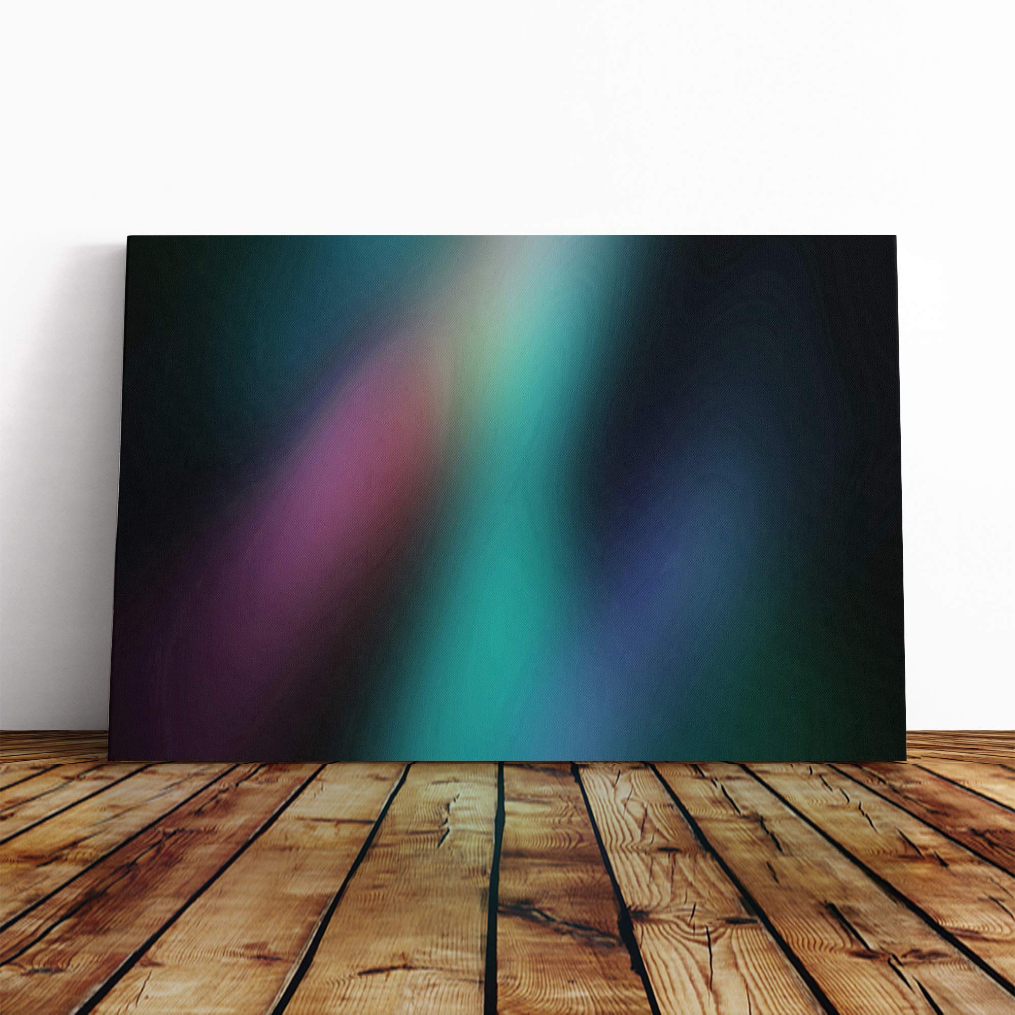 Wall Blue Abstract Art (1) Canvas Print | Gallery Wrapped 30mm Frame Wall Art | 20x14 inches | Ready to Hang | Abstract Picture | Living Room Bedroom Lounge Office