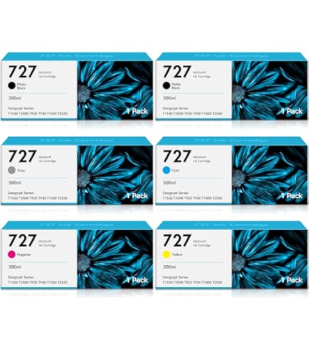 Amazon.com: HP 727 Yellow High-Yield Ink Cartridge, F9J78A
