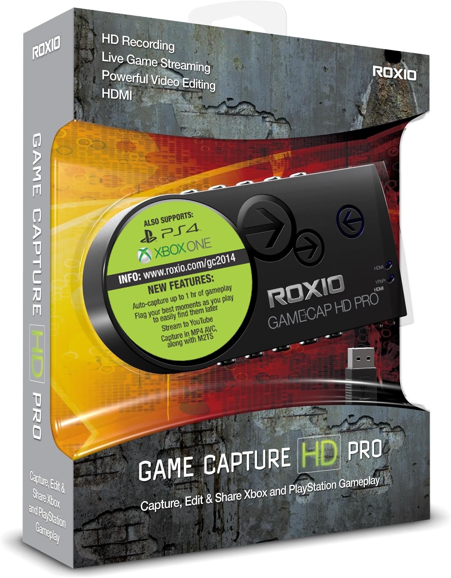 Roxio Game Capture HD Pro (PS4/PS3/Wii/Xbox 360/Xbox One)