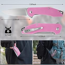 FLISSA Pocket Knife, Folding Tactical Knife with