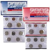 2002 Uncirculated Coin Set U.S Mint Government Packaging OGP COA | Collectible 20-Coin Set: U.S. Mint Uncirculated Coin Set, 2002