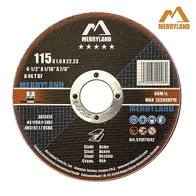 Merryland 115 X 1,6 Experten-line Trennscheibe für Stahl Metall 25 Stück