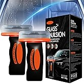 ZenyCblu Glass Oil Film Remover for Car, Automotive Glass Cleaner with Cleaning Board,Removes Oil Film & Smudges, Improve Windshield Clarity for Safe Driving(2pcs)