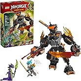 LEGO NINJAGO Cole’s Mission Mech & Dragon Zane Building Toy for Boys, Girls & Kids, Ages 7+ - Poseable Mech W/Cole, Acid Mons
