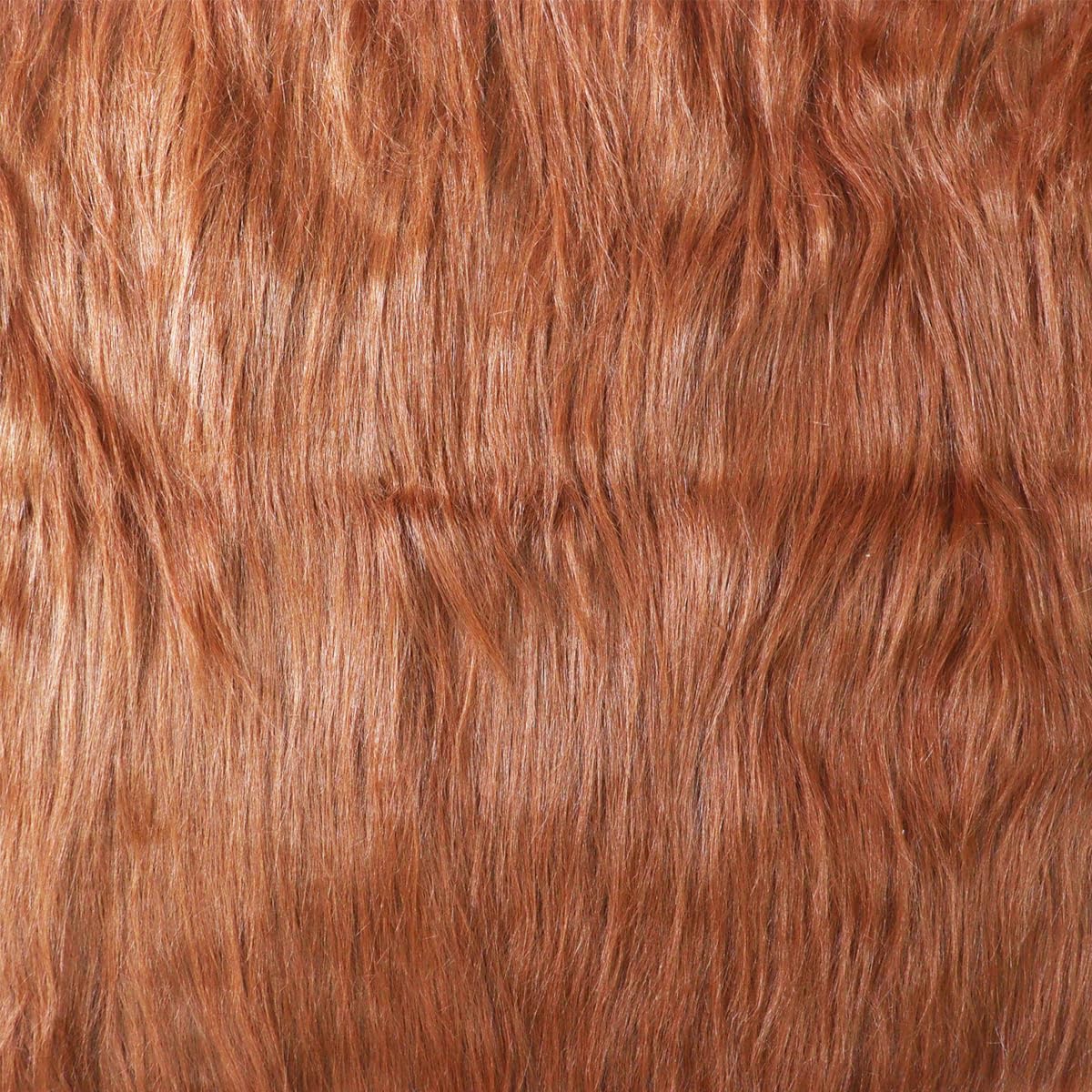 Faux Fur Fabric Christmas Winter Squares Shaggy Fur Fabric Patches Brown 45x100cm for DIY Craft Hobby Halloween Winter Costume Decoration
