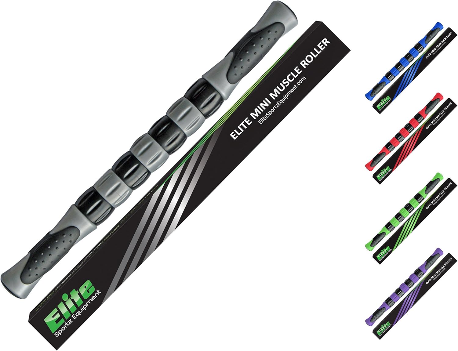Elite Massage Roller Stick Targets Sore, Tight Leg Muscles to Prevent Cramps and Release Tension. It's Sturdy, Lightweight, Smooth Rolling and Thankfully This Lifesaver has Comfortable Handles.Silver: Sports & Outdoors