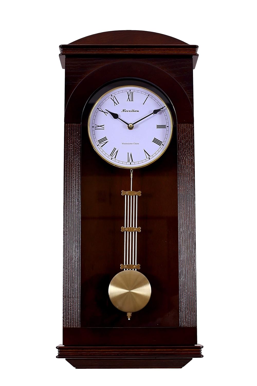 Buy Novellon® Madison, Walnut Finish Premium Wooden Pendulum Wall