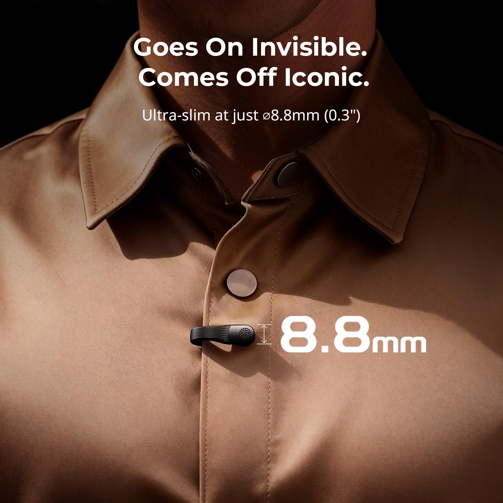 SMALLRIG S70-C2 Drahtloses Mikrofon (2 Sender + 1 Empfänger + Ladeschale) mit USB-C-Adapter für Smartphones/Tablets/Action-Kameras, 48kHz/24bit, 48 Std. Nutzung, Unsichtbares, Vlog geeignet - 5717 5