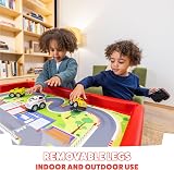 Toyrific PlayTray Activity Table with Play Mat Set Red City Race view 4