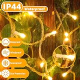 Ollny 50m 500 LED Outdoor Christmas Tree Lights Warm White with Remote view 4