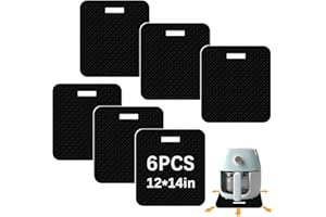 ANPUIMULT 6 PCS Heat Resistant Mat with Sliding Function for Air Fryer Mat,12 * 14in Countertop Protector Mat Coffee Maker Mat and Oven,Suitable for most kitchen Electric appliance Mat