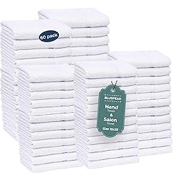 Generic 60 Pack White Hand Towels, Economy Salon