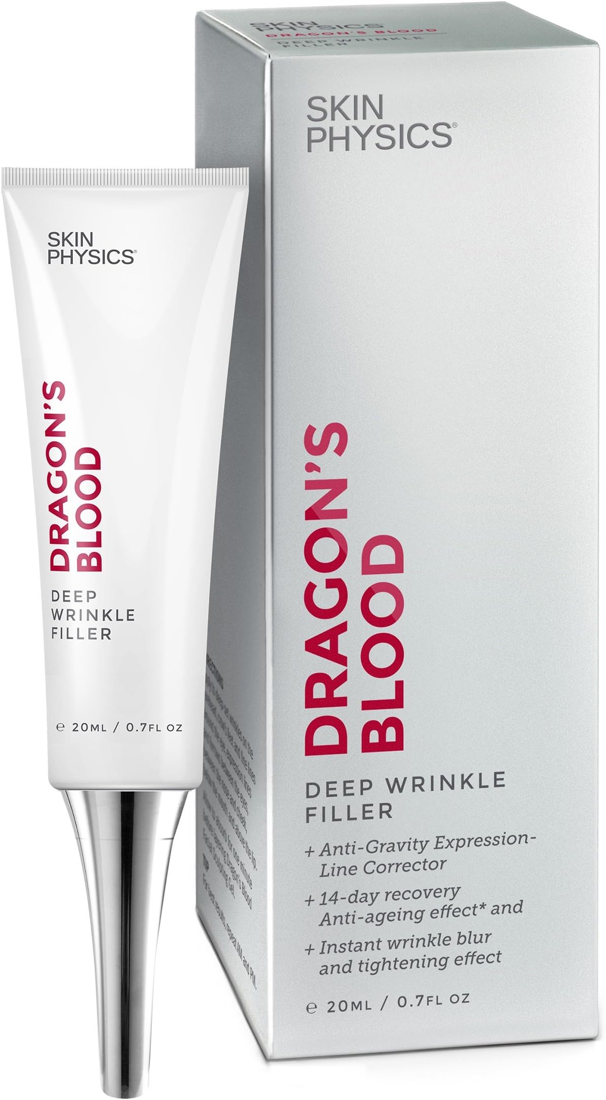 Dragon's Blood Wrinkle Filler, Deep Anti-Wrinkle Anti Aging Advance Corrector. Instantly Fills, Reduces Frown Lines, Crow’s Feet, And Signs Of Ageing, Smooths, Replenishes Skin (20ml / 0.7 Fl. Oz)