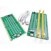 Nice DDR4 Desktop PC Server Memory RAM Module and Computer Motherboard RAM Slot Easy Test Quick Diagnostic Analyzer LED Tester Card Complete Set Solution Kit 288 Pin All Speed Voltage ECC and nonECC