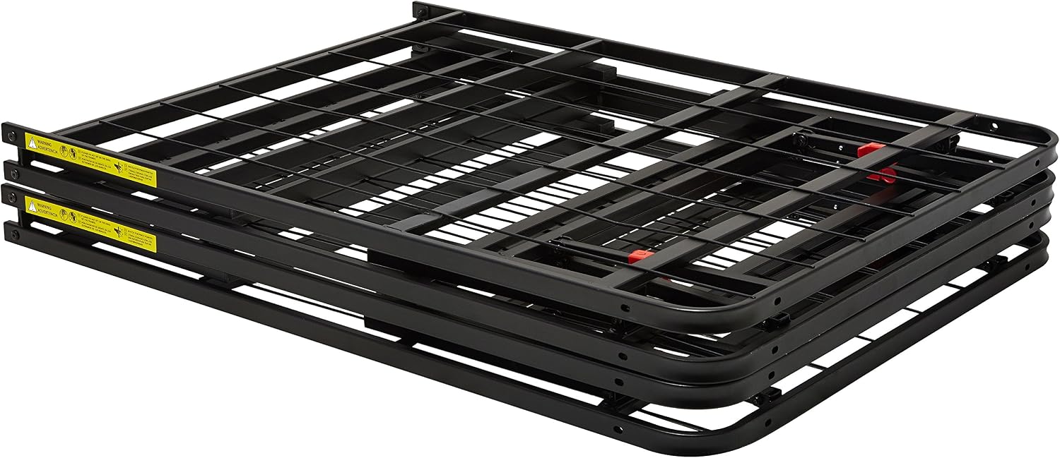Amazon Basics Foldable Platform Bed Frame, Tool-Free Assembly, Under-Bed Storage, Queen 140 x 200, Black, Queen (140 x 200 cm) - Image 4