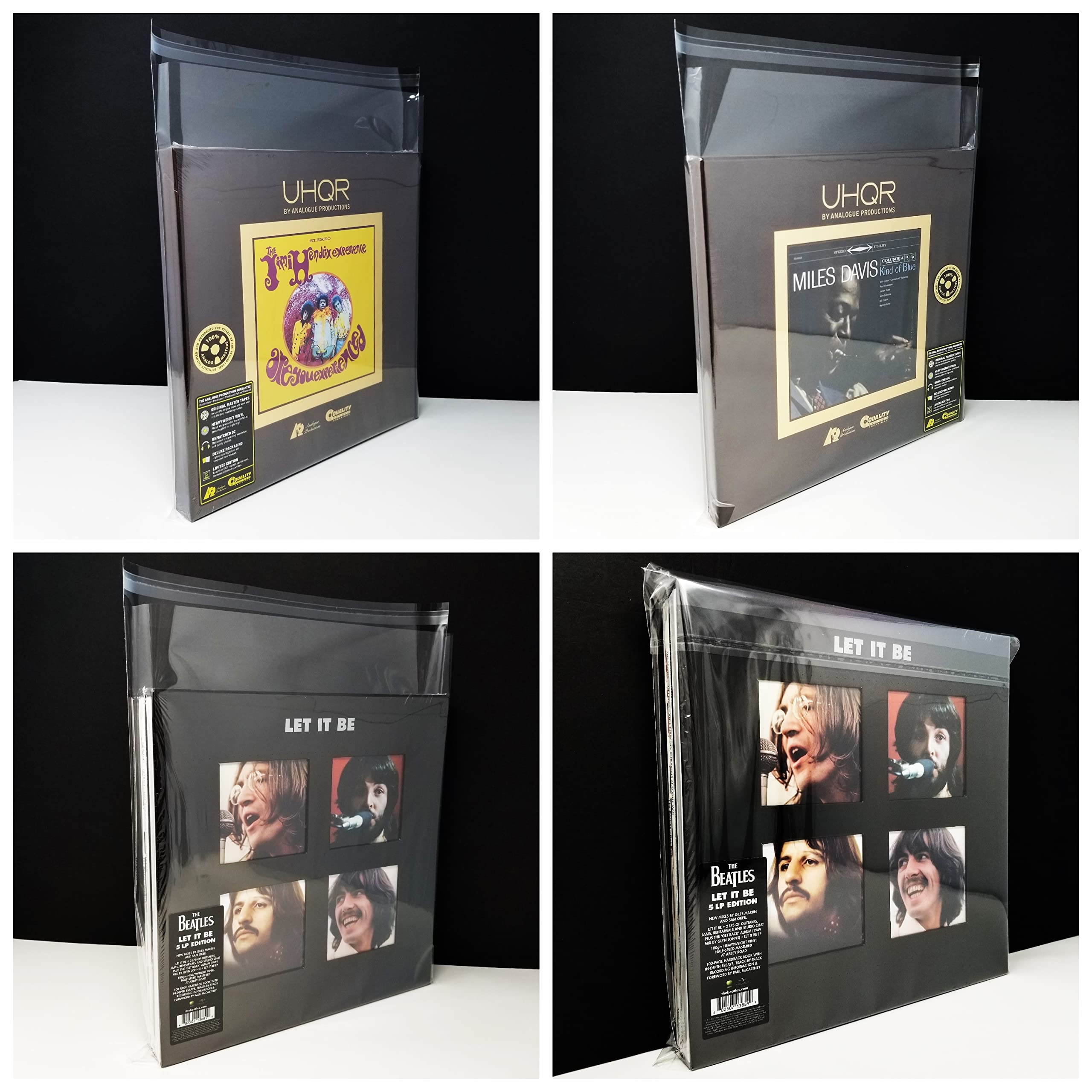 5 Large + Seal Up Box Set Outer Sleeves Fits 4-5 LP Vinyl Record Albums