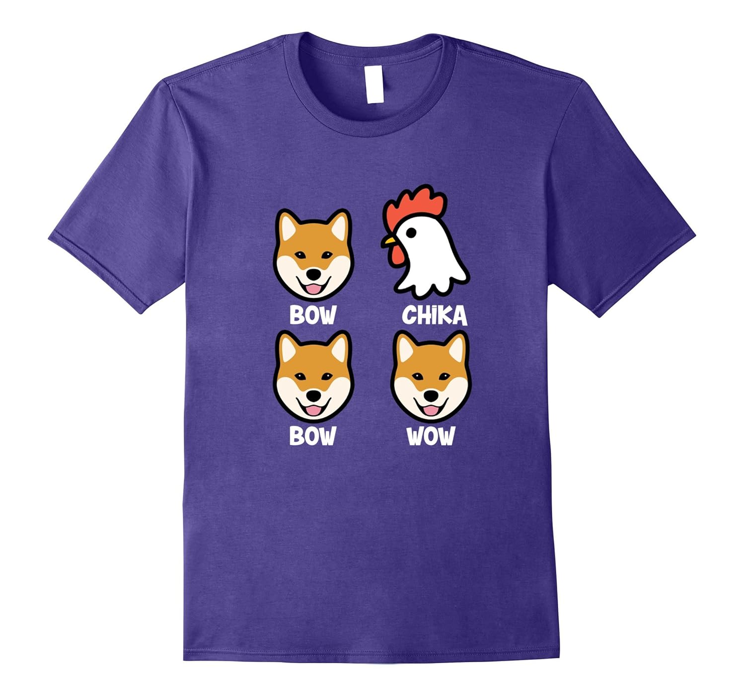 Bow Chicka Bow Wow! Funny Dog & Chicken Lover T-Shirt-ANZ