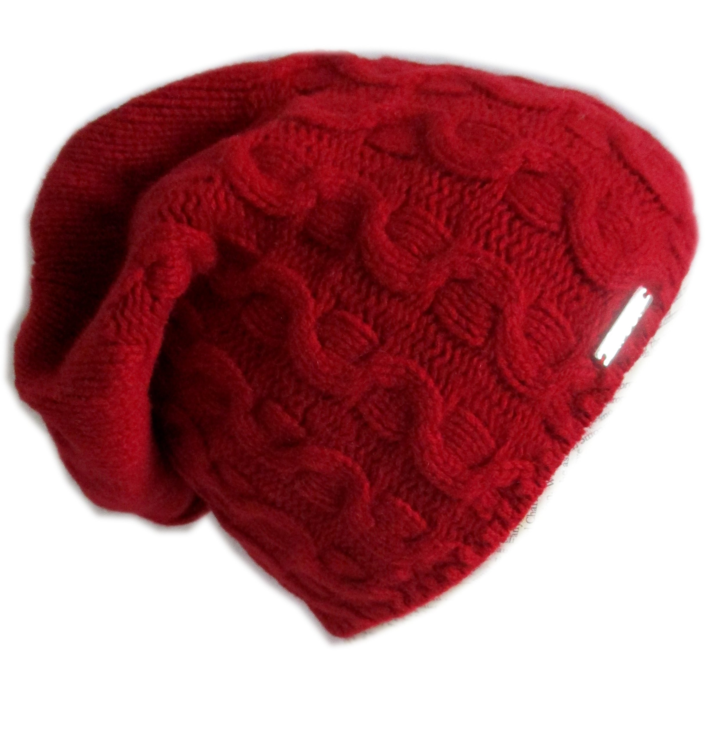 Frost HatsCashmere Slouchy Winter Hat for Women Soft Warm Cable Knit Beanie  Ladies Wool Cap