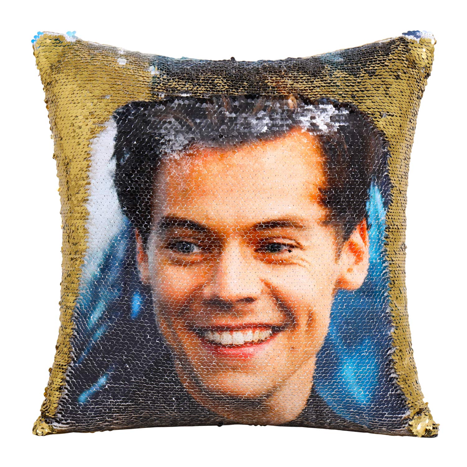 harry styles sequin pillow