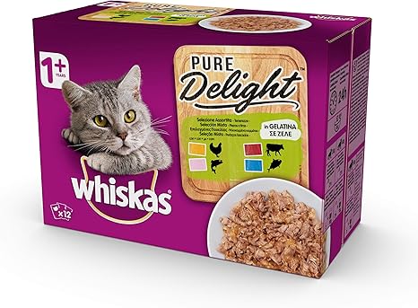 Whiskas Chat Aliment Humide Ragout Pour Chats Ages De 1 Lot De 4 Amazon Fr Animalerie