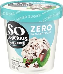 So Delicious Dairy Free Coconut Milk Frozen Dessert, Mint Chip, No Sugar Added, Vegan, Non-GMO Project Verified, 1 Pint